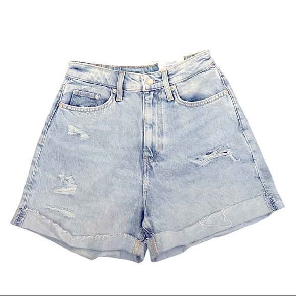 H&M Pants - H&M Comfort Waistband Cuffed Mom Shorts - 4